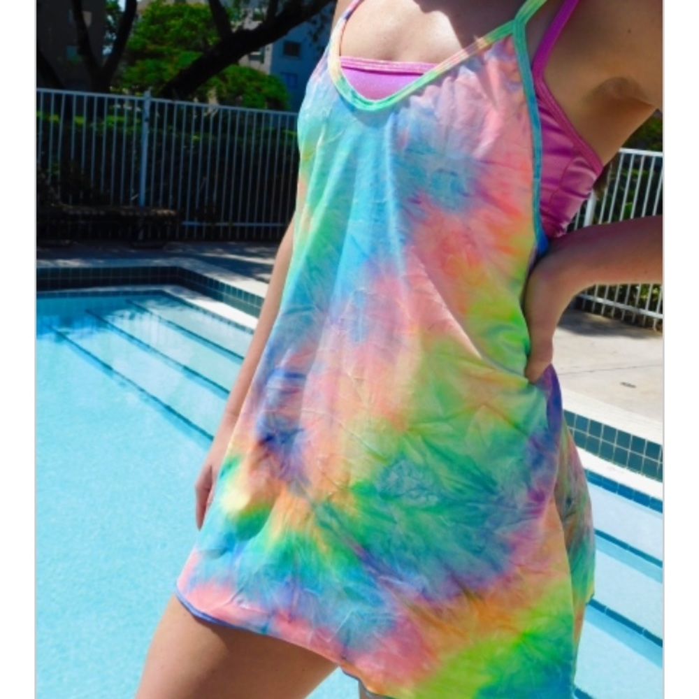RWMG tie dye velvet dress